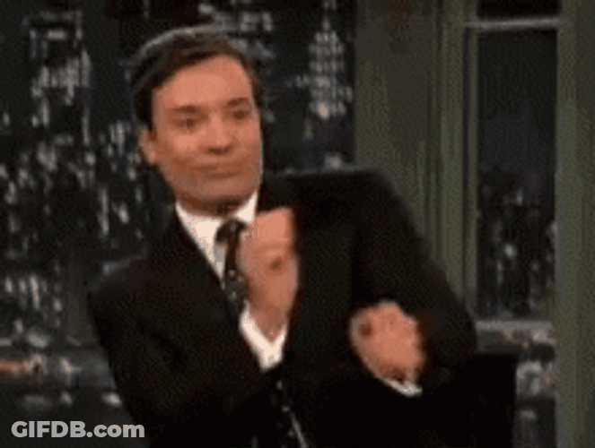 Jimmy Fallon Adorable Victory Dance GIF