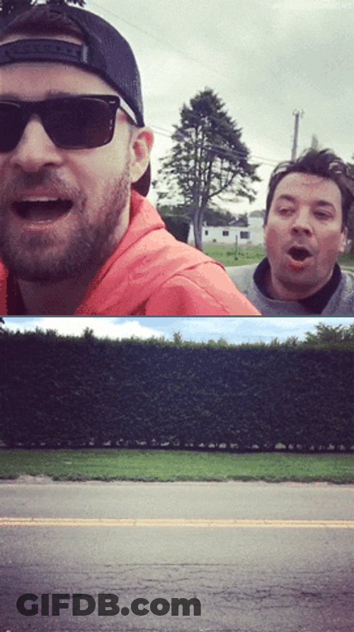 Jimmy Fallon And Justin Timberlake Biking Experience GIF
