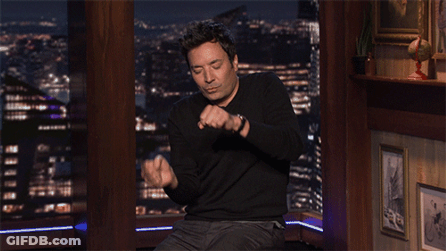 Jimmy Fallon Copying Donald Trump Dancing GIF