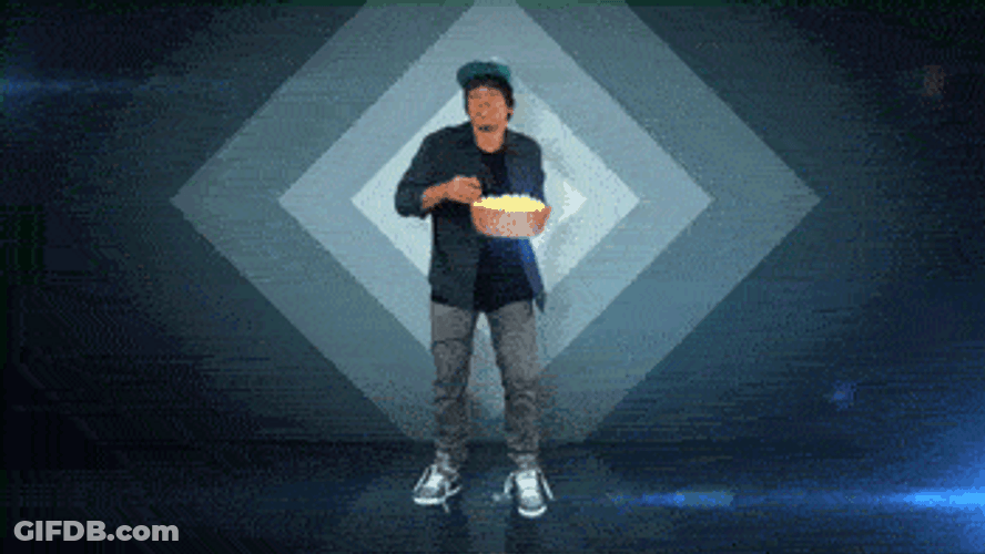 Jimmy Fallon Eating Popcorn Meme GIF