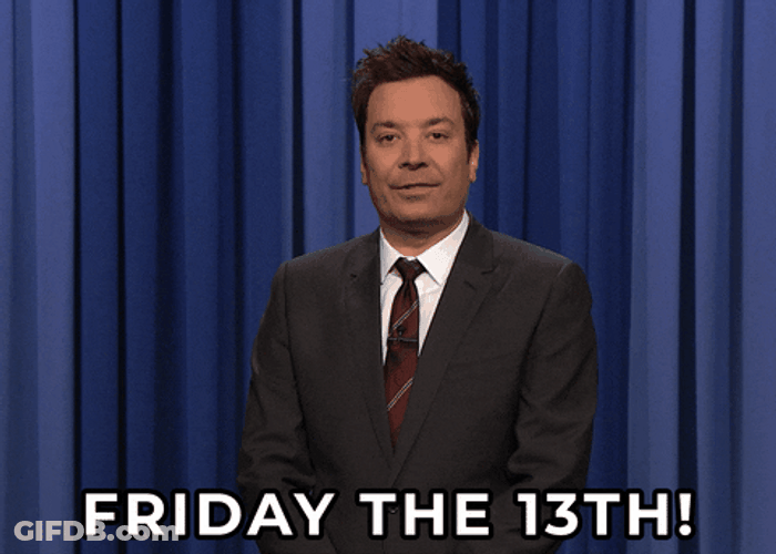 Jimmy Fallon Friday The 13Th Meme GIF