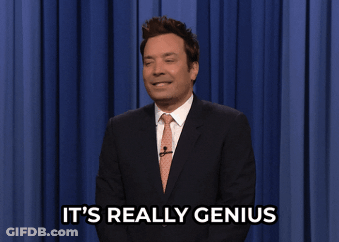 Jimmy Fallon Good Thinking Its Really Genius GIF