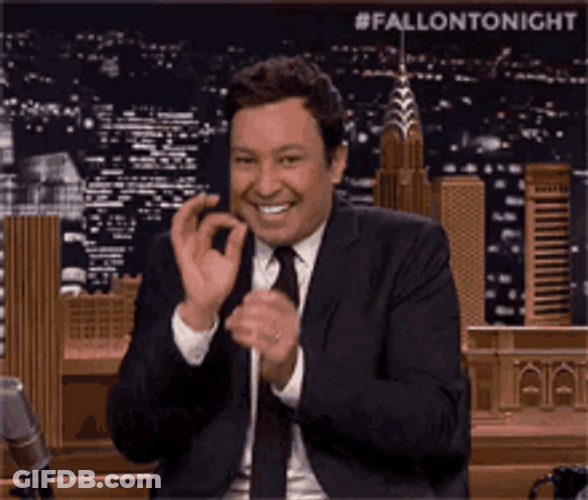 Jimmy Fallon Happy Great Work GIF
