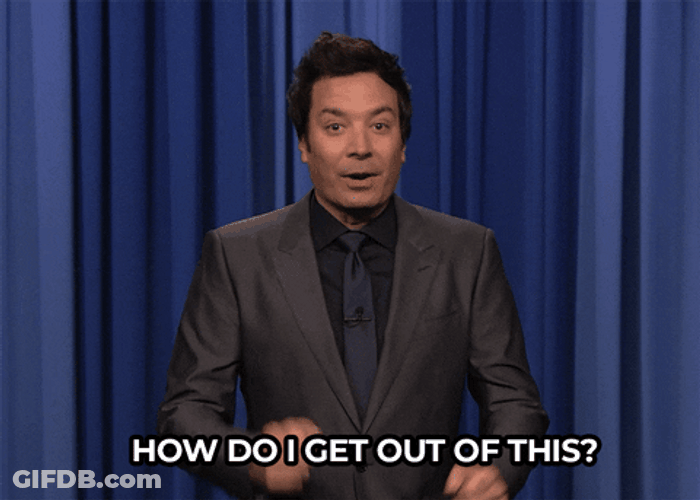 Jimmy Fallon Head Down How To Dodge This GIF