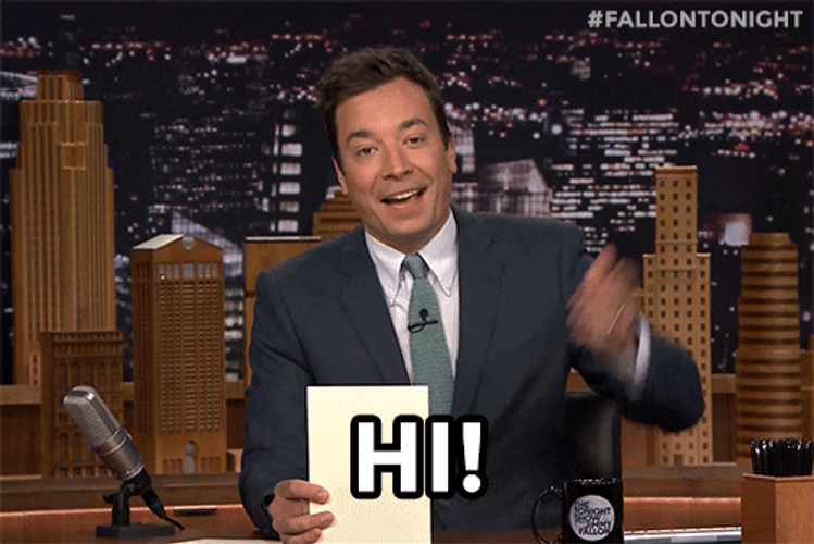 Jimmy Fallon Hi GIF