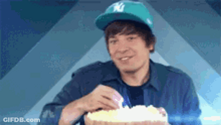 Jimmy Fallon Hip Hop Eating Popcorn Meme GIF