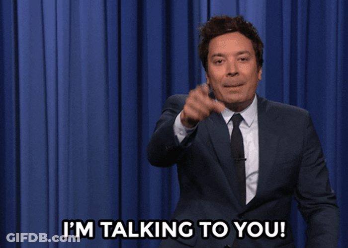 Jimmy Fallon Is Pointing Talking To You GIF