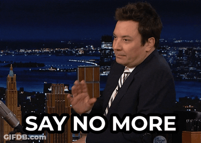 Jimmy Fallon Just Say No More GIF