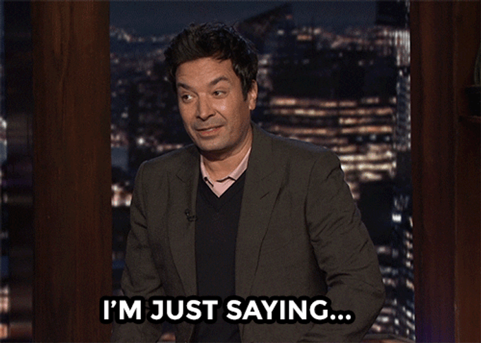 Jimmy Fallon Just Saying GIF