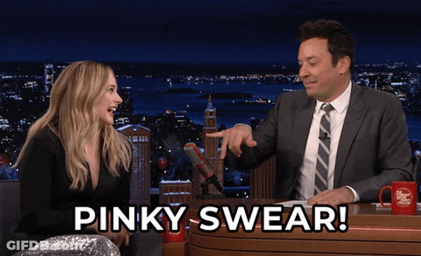 Jimmy Fallon Making Pinky Promise GIF