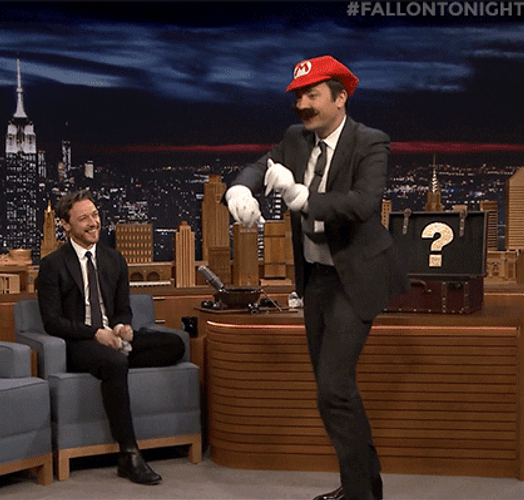 Jimmy Fallon Mario Dancing GIF