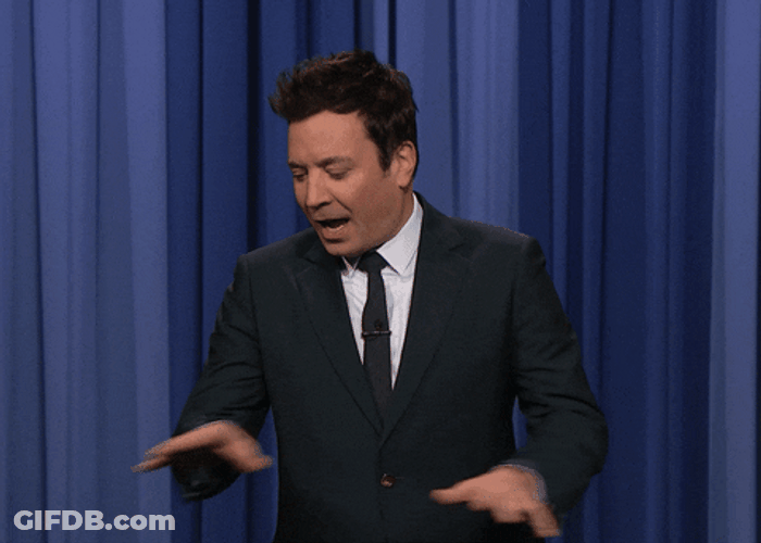 Jimmy Fallon Moving Hands Confused Face GIF