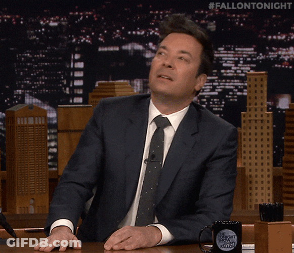 Jimmy Fallon Not Sure GIF