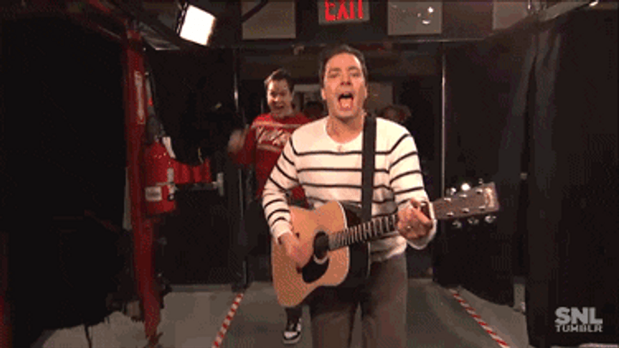 Jimmy Fallon Playing Guitar GIF