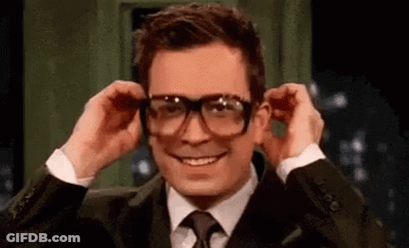 Jimmy Fallon Playing With His Glasses GIF