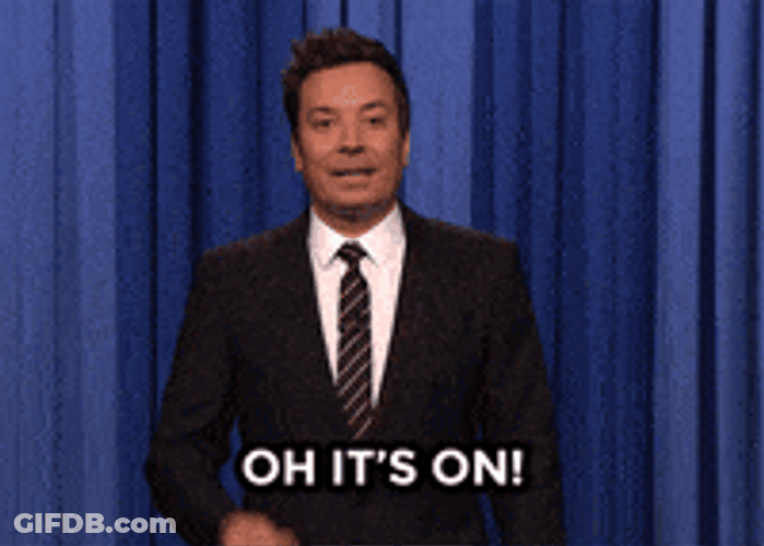Jimmy Fallon Preparing To Fight GIF