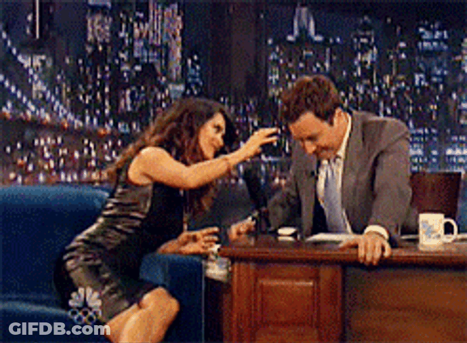 Jimmy Fallon Pull Hair GIF