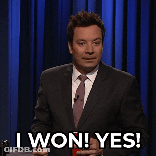 Jimmy Fallon Says I Won Yes GIF