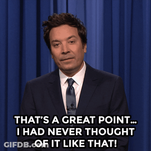 Jimmy Fallon Shaking Head It's Like That GIF