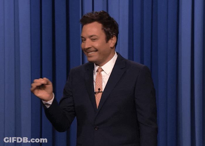 Jimmy Fallon Snickering GIF