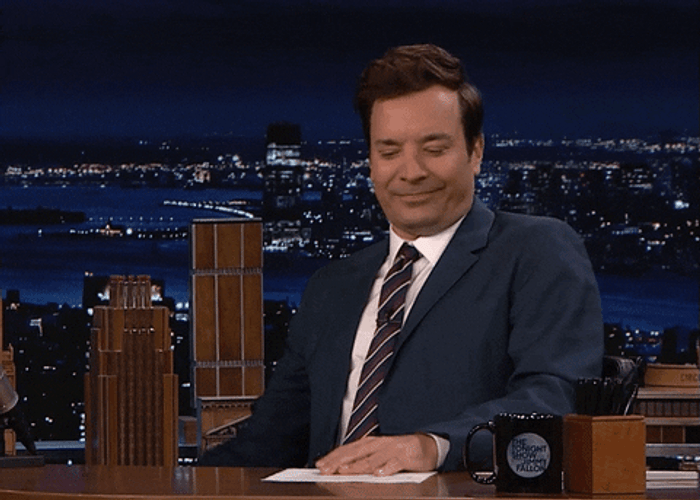 Jimmy Fallon Throwing Papers GIF