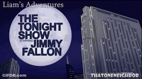 Jimmy Fallon Tonight Show Poster GIF