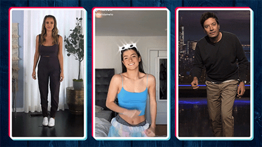 Jimmy Fallon Two Girls Tik Tok GIF