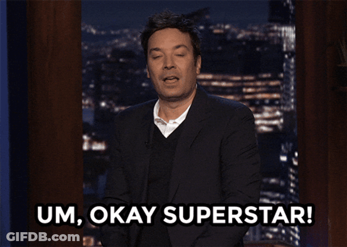 Jimmy Fallon Umm Ok Superstar GIF