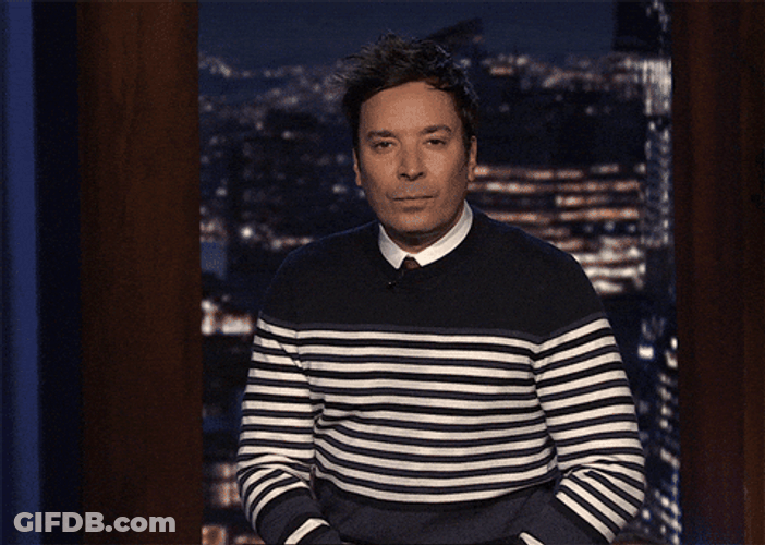 Jimmy Fallon Umm Ok You Already Left GIF