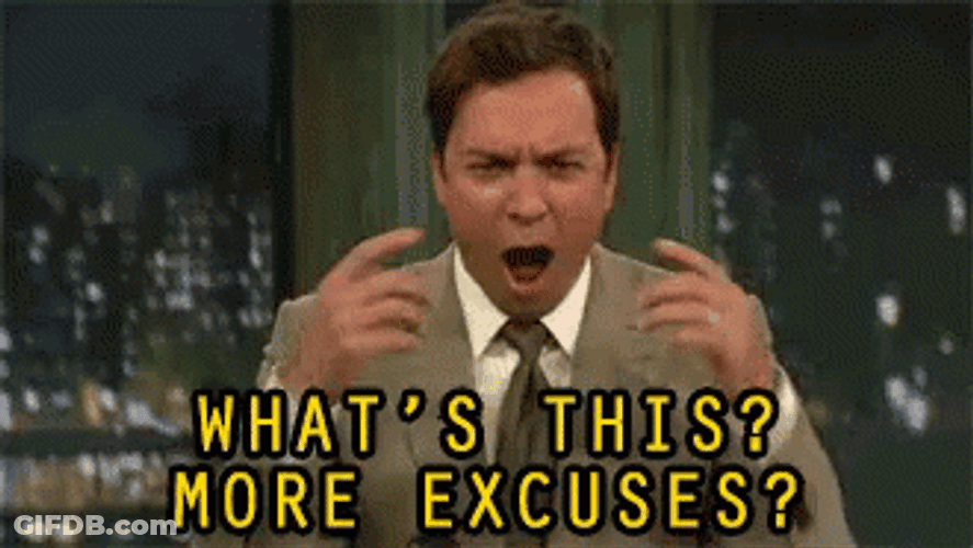 Jimmy Fallon What's This More Excuses GIF