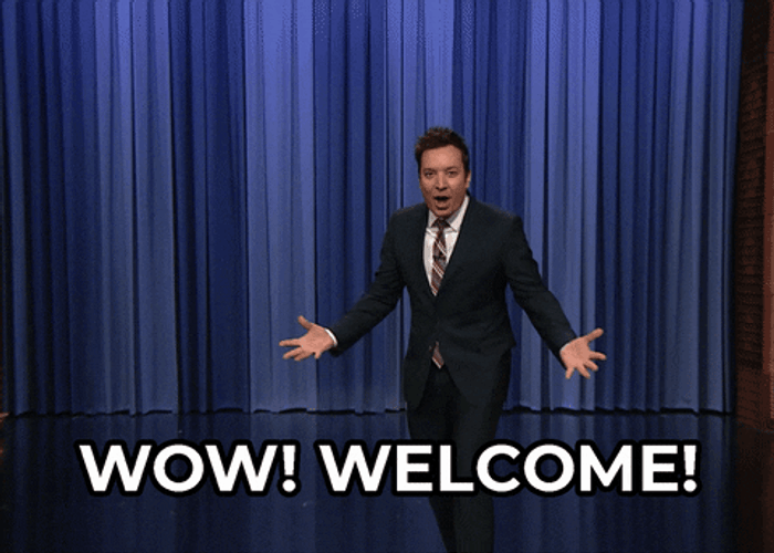 Jimmy Fallon Wow Welcome To The Show GIF