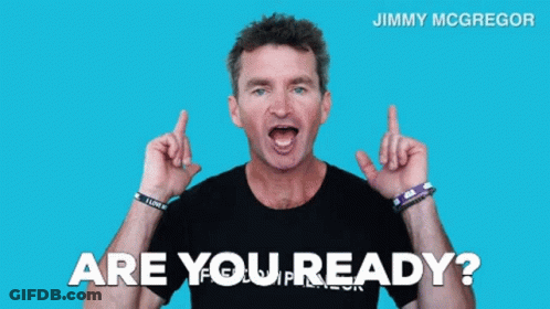 Jimmy Mcgregor Says Are You Ready While Pointing Up GIF