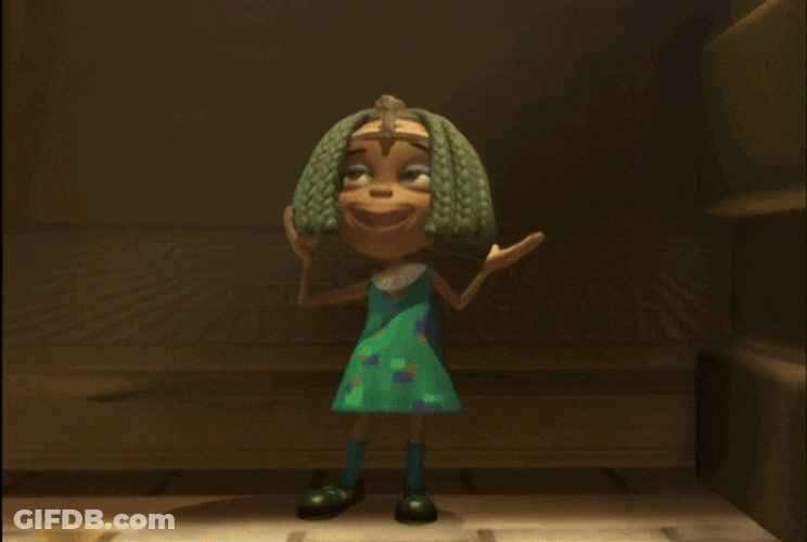 Jimmy Neutron Friend Libby Folfax Touching Her Hair GIF