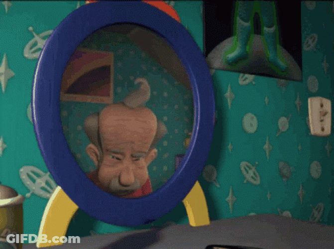Jimmy Neutron Looking Old GIF