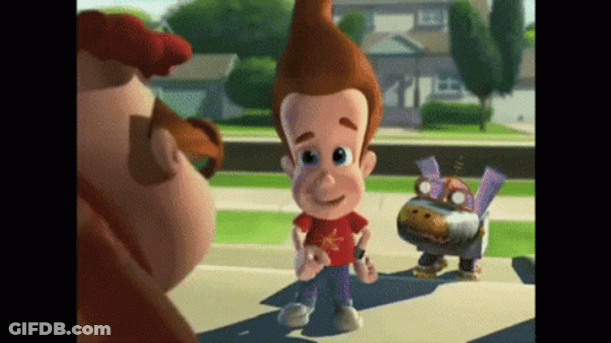 Jimmy Neutron Talking To Carl Wheezer GIF