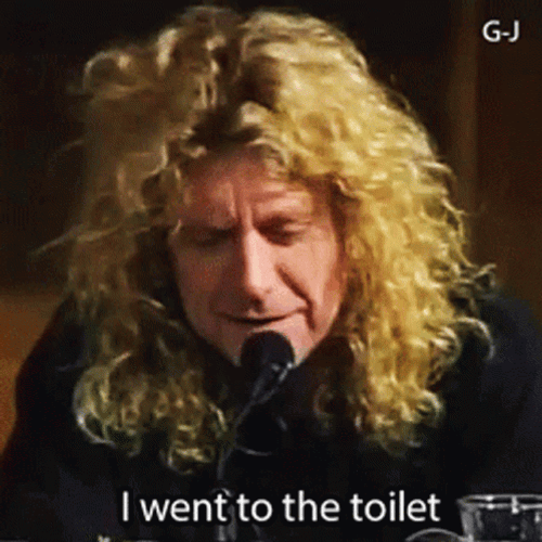 Jimmy Page I Went To Toilet Gotta Poop GIF