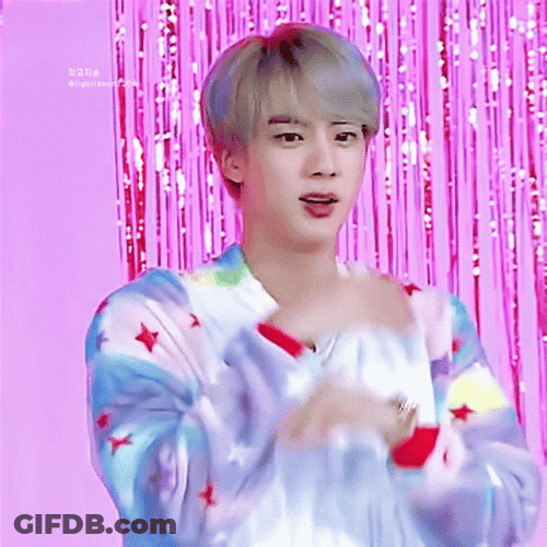 Jin Shy Surprise Meme GIF
