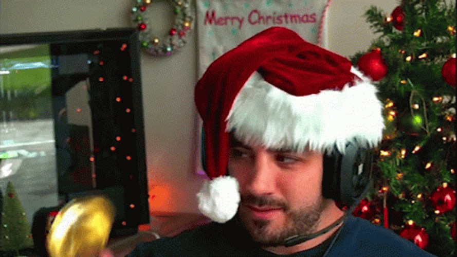 Jingle All The Way Nickmercs Holding Bells GIF