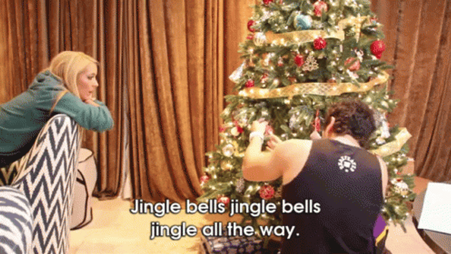 Jingle All The Way Preparing Christmas Tree GIF