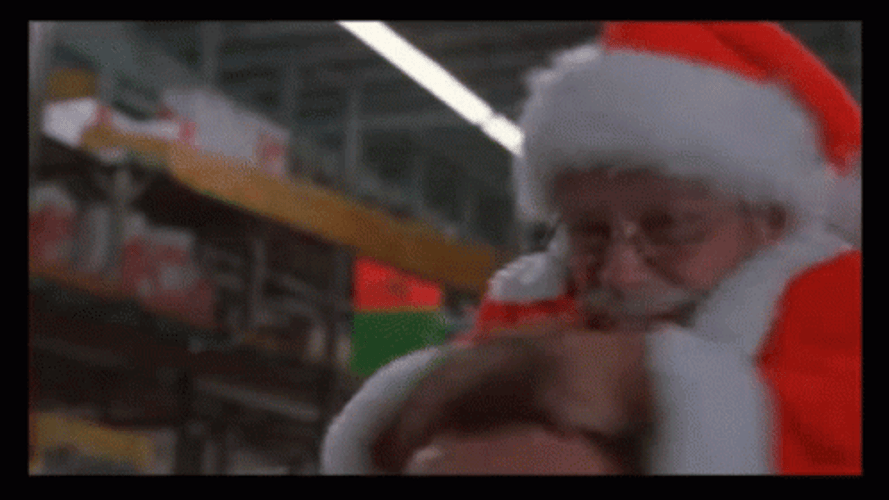 Jingle All The Way Santa Punch Other Santa GIF