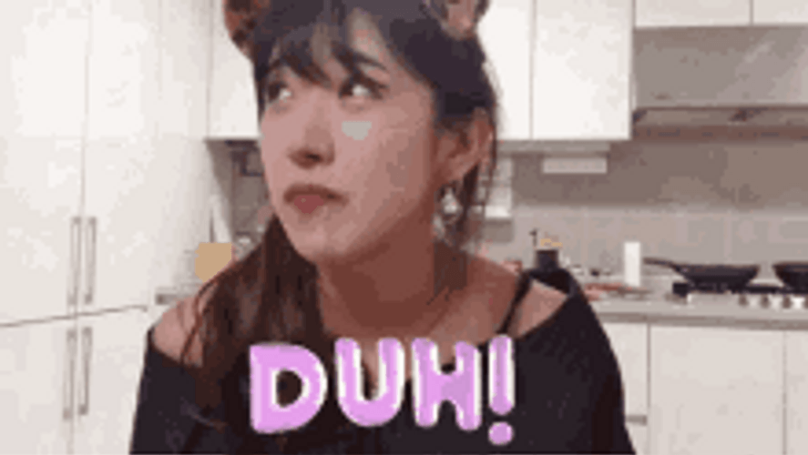 Jinnyty Awkward Duh GIF