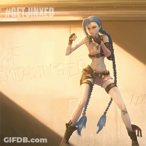 Jinx Arcane Boxing GIF