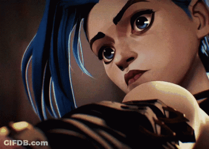 Jinx Arcane Head Turn GIF