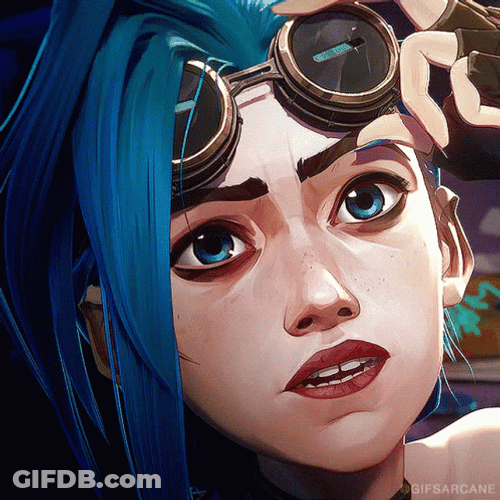 Jinx Arcane Shock Face GIF