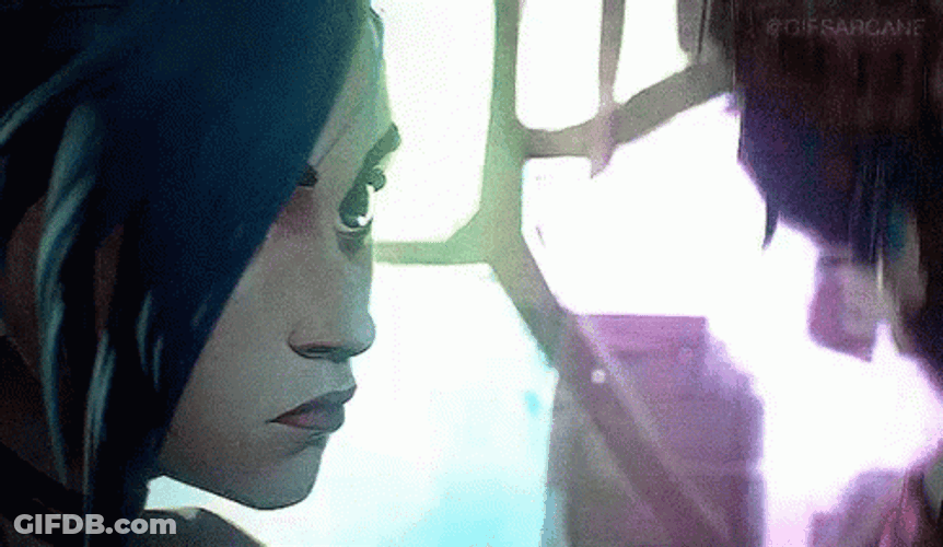 Jinx Blowing Smoke Tip Of Gun GIF