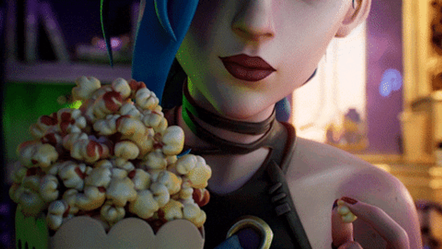 Jinx Eating Popcorn GIF