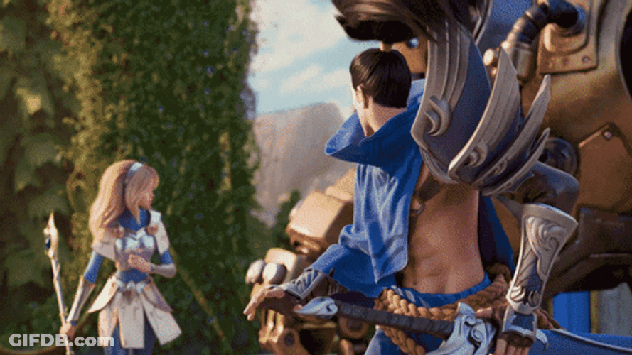 Jinx Jumps Off GIF