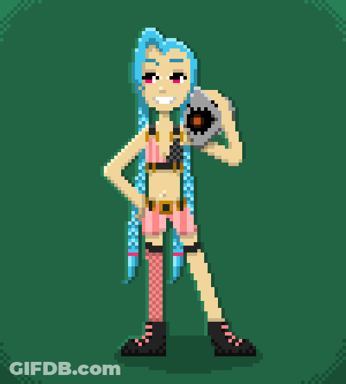 Jinx Pixel Art GIF
