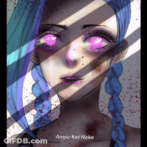 Jinx Purple Eyes GIF