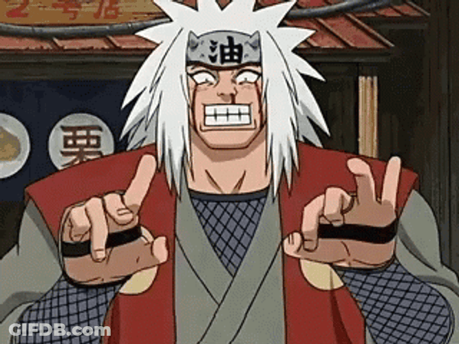 Jiraiya Frightening Expression GIF
